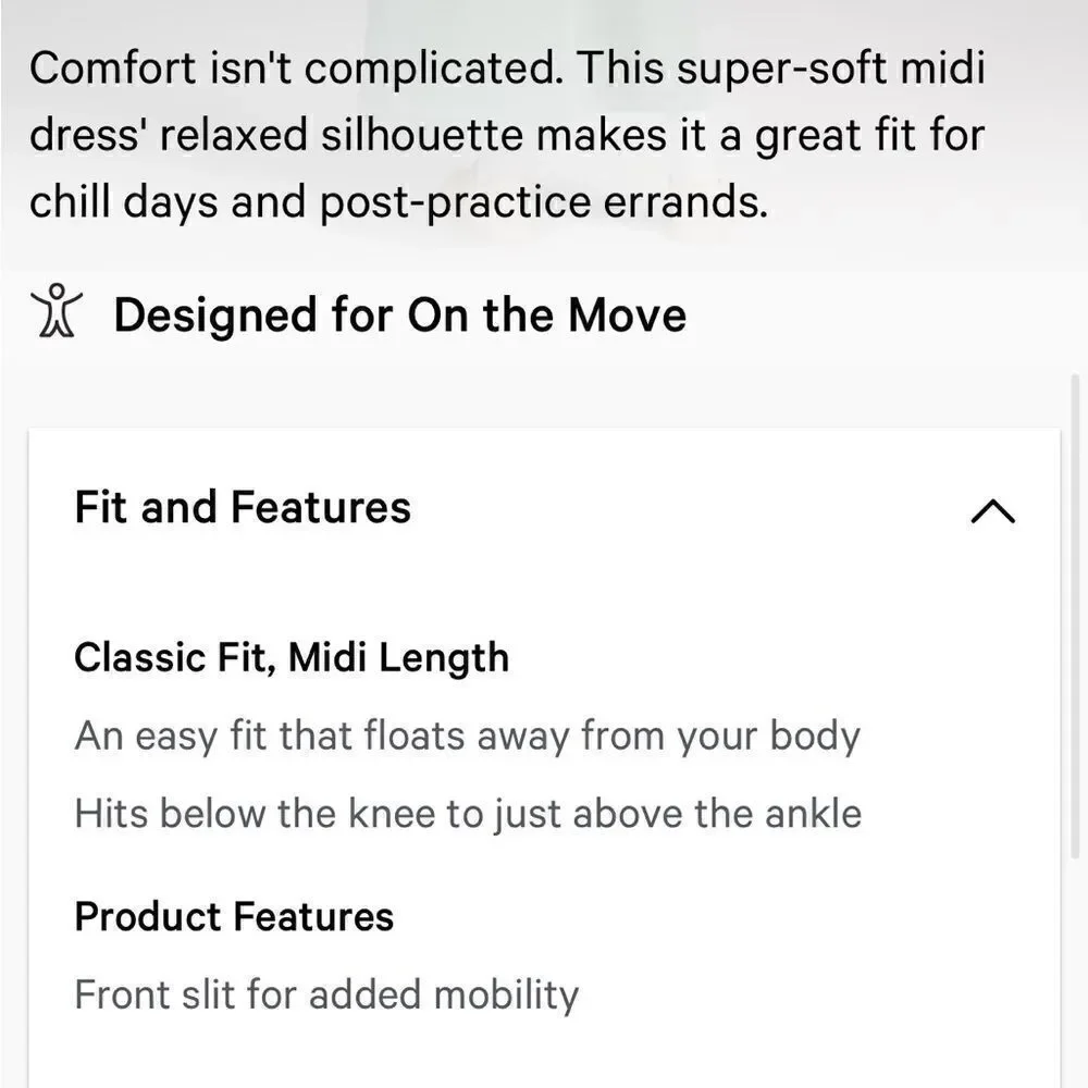Lululemon Ease of it All V-neck dress